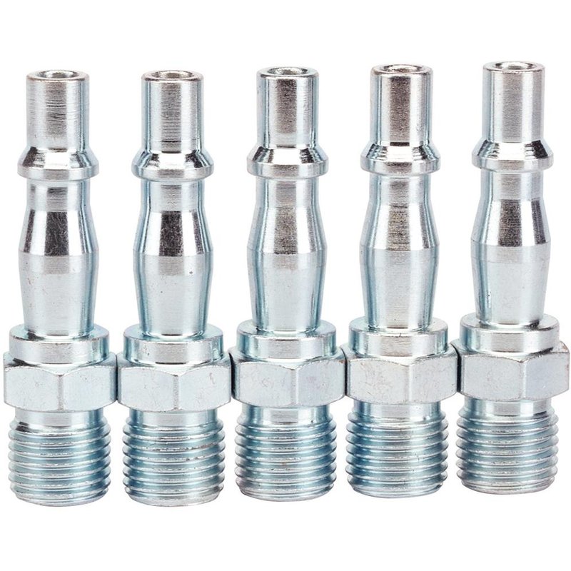 Draper Air Line Coupling Screw Adaptors BSP Male Thread 1/4" BSP Pack of 5