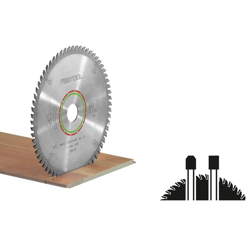 Festool 160mm x 20mm x 48T Fine Tooth Saw Blade For TS 55 and TSC 55 Circular Saws - 491952 160mm