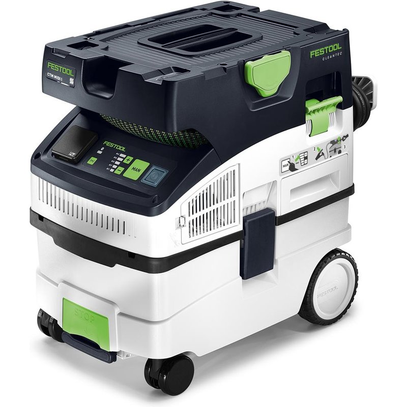 Festool CLEANTEC CTM MIDI I M-Class Wet and Dry Mobile Dust Extractor 15L 230V GB - 578326