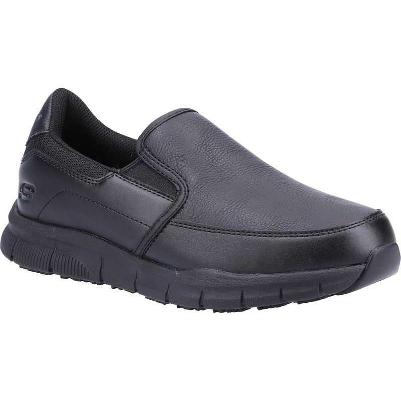 Skechers Nampa Annod Womens Work Shoes Black Size 4