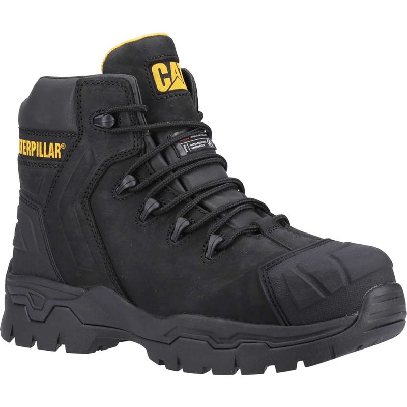 Caterpillar Mens Everett S3 Wp Safety Boot Black Size 10