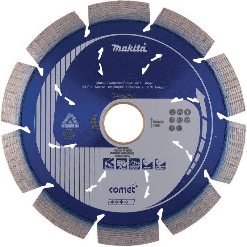 Makita Comet Dry and Wet Diamond Cutting Disc 125mm