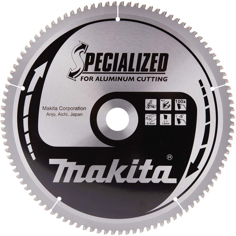 Makita SPECIALIZED Circular Saw Blade for Aluminium Cutting 250mm 100T 30mm