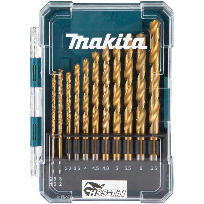 Makita 13 Piece HSS TiN Drill Bit Set
