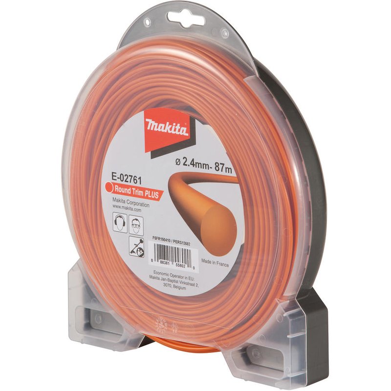 Makita Round Trim Plus Orange Grass Trimmer Line 2.4mm 87m