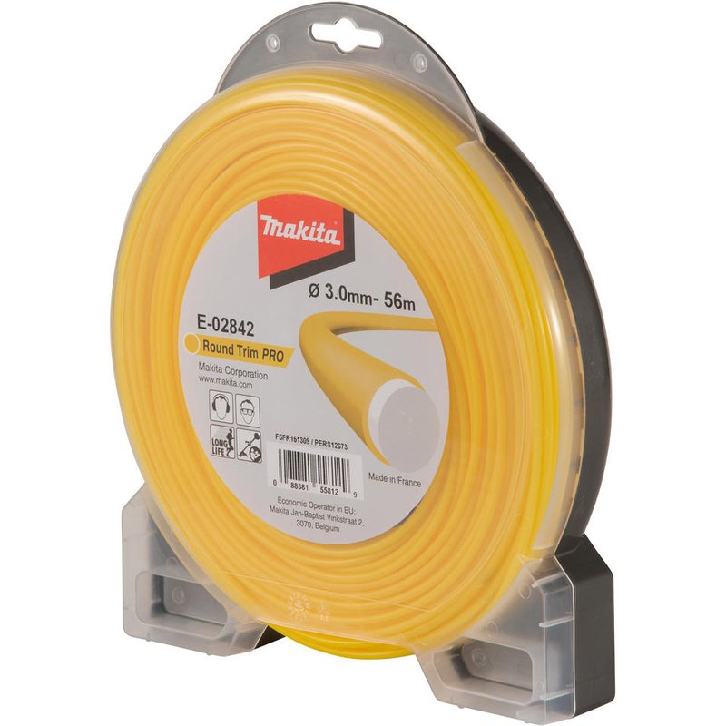 Makita Heavy Duty Trim Pro Yellow Grass Trimmer Line 3mm 56m