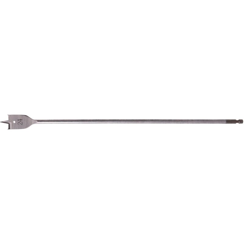 Makita 1/4" Hex Shank Flat Wood Drill Bit 24mm 400mm Pack of 1