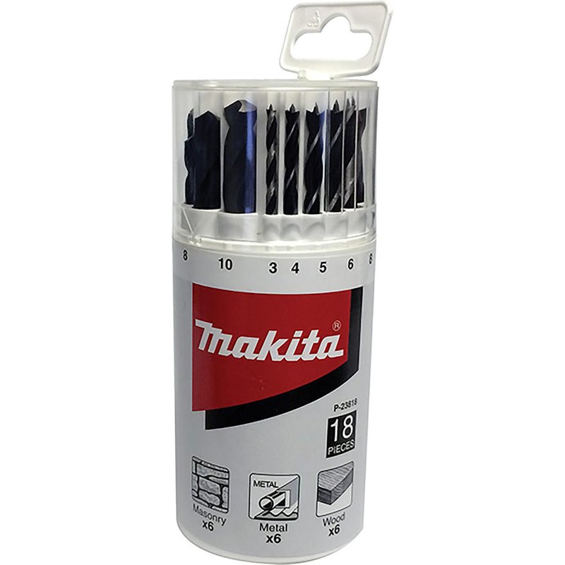 Makita P-23818 Performance Drill Bit Set (18 Piece) P-23818