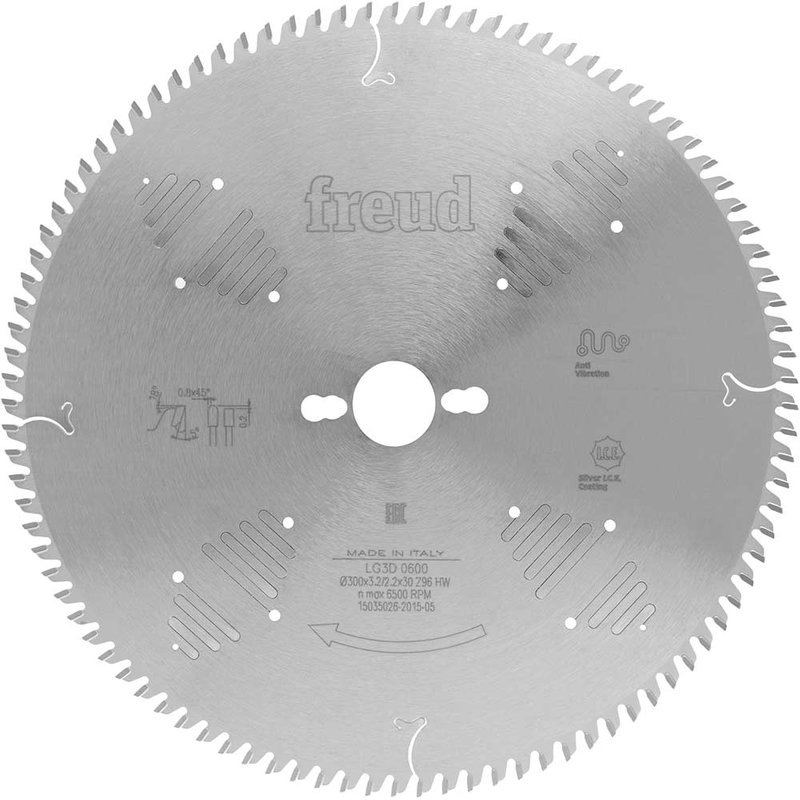 Freud LG3D Pro Industrial Laminate and Chipboard Circular Saw Blade 300mm 96T 30mm