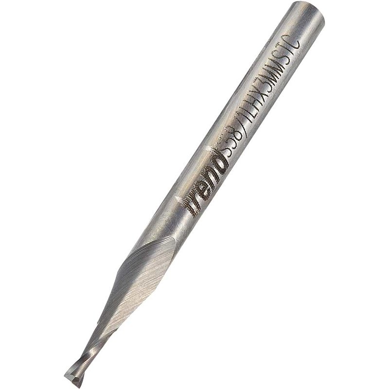 Trend Plastics and Engraving Mini Spiral Downcut Router Cutter 1.5mm 5mm 3mm