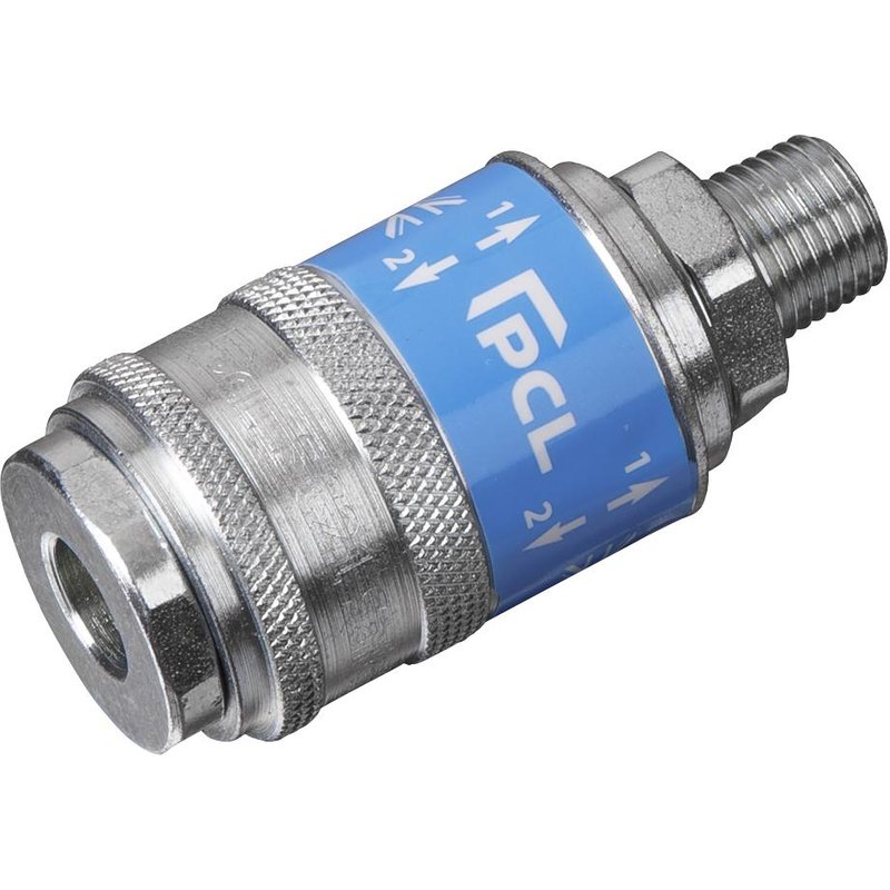 Sealey PCL Safety Air Line Coupling BSPT Male Thread 1/4" BSPT Pack of 1