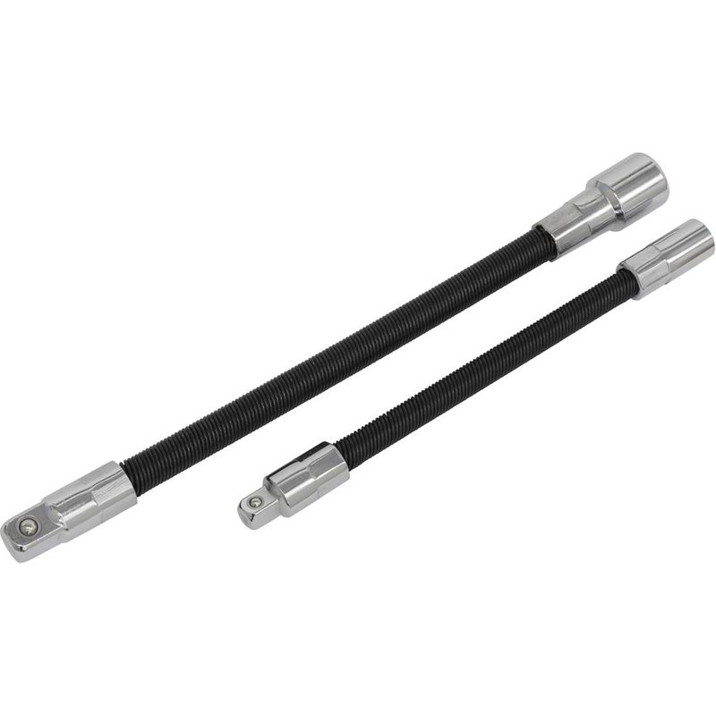 Sealey 2 Piece 1/4" and 3/8" Flexible Square Drive Extension Set Combination