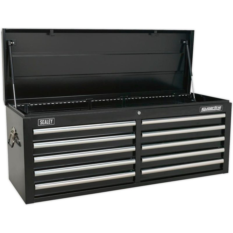 Sealey Superline Pro 10 Drawer Heavy Duty Tool Chest Black