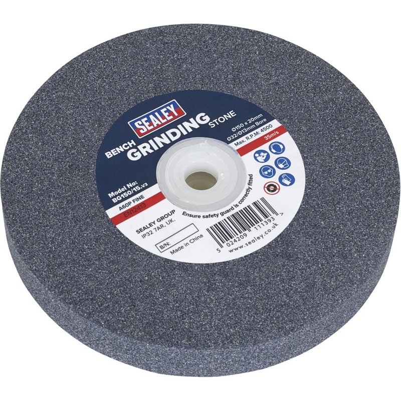Sealey Aluminous Oxide Grinding Wheel 150mm 20mm Fine