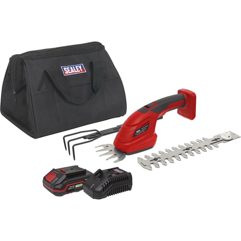 Sealey CP20VGT3 20v Cordless SV20 Series 3 in 1 Garden Tool 1 x 2ah & 1 x4ah Li-ion Battery Charger Bag