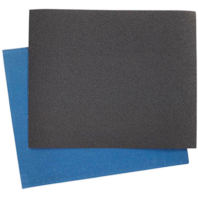 Sealey Blue Twill Backed Emery Sheets 230mm x 280mm 120g Pack of 25