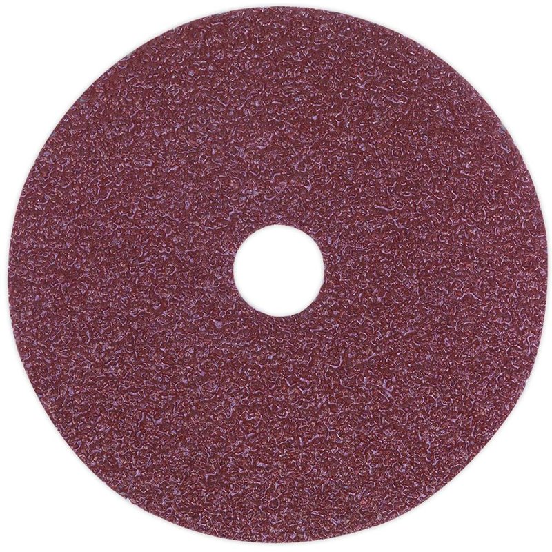 Sealey Fibre Backed Sanding Discs 100mm 100mm 36g Pack of 25