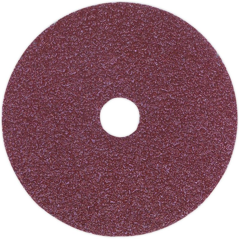 Sealey Fibre Backed Sanding Discs 100mm 100mm 50g Pack of 25