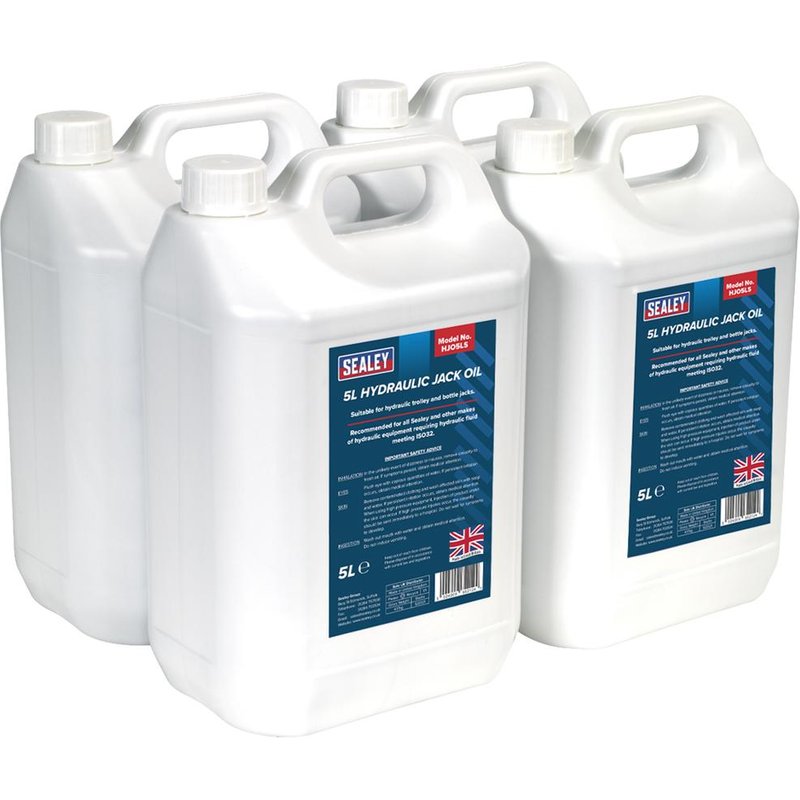 Sealey Hydraulic Jack Oil Pack of 4 5l
