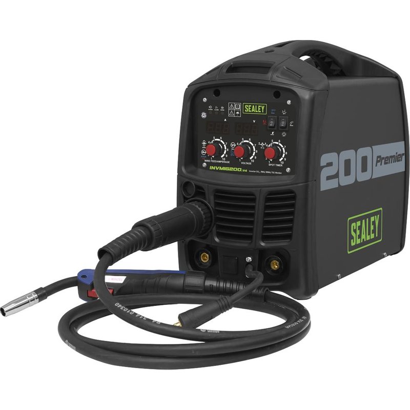 Sealey INVMIG200 Inverter for MIG, TIG and MMA Welding 240v