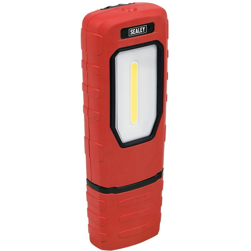 Sealey Rechargeable 360° Inspection Lamp 2W Cob + 1W Led Li-ion Red