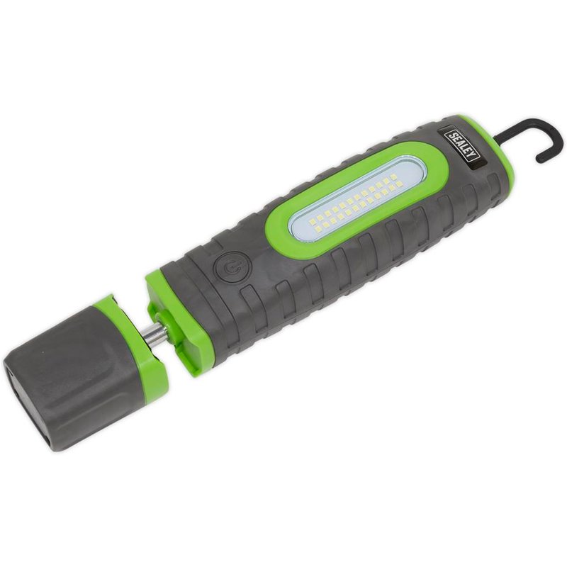 Sealey Rechargeable 360 Inspection Lamp and 2 Batteries Green