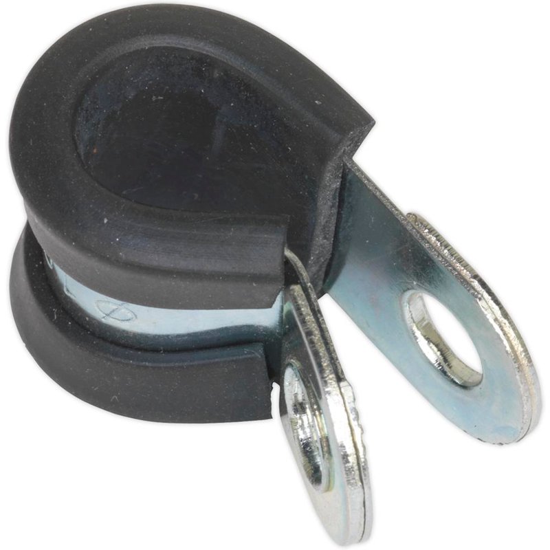 Sealey Pipe Clip Rubber Lined 10mm Pack of 25