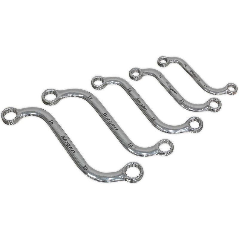 Siegen 5 Piece S Type Ring Spanner Set Metric