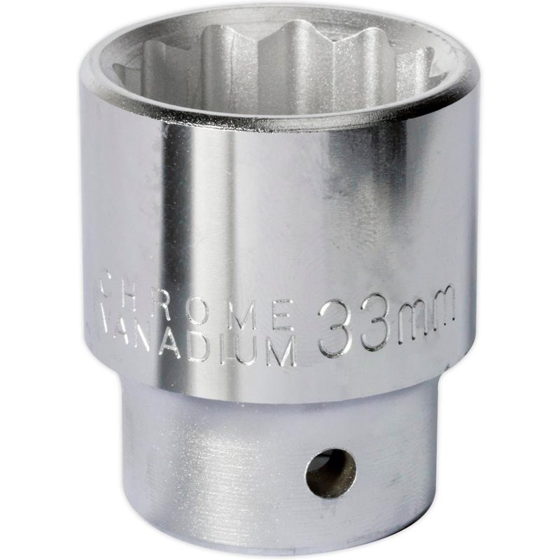 Sealey 3/4" Drive Bi Hexagon WallDrive Socket Metric 3/4" 33mm