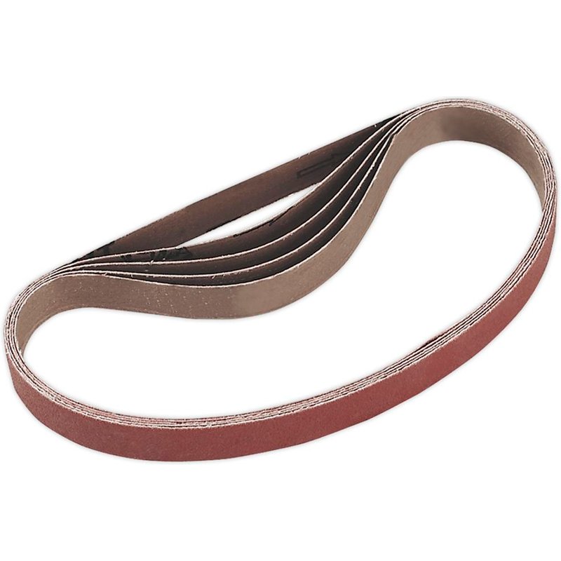 Sealey 20mm x 520mm Sanding Belt 20mm x 520mm 100g Pack of 5