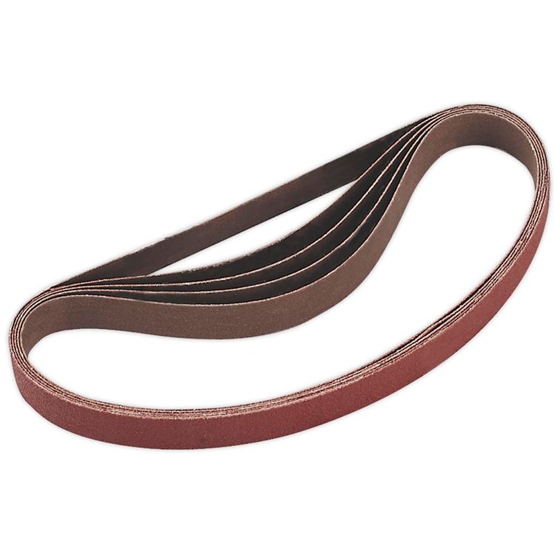 Sealey 20mm x 520mm Sanding Belt 20mm x 520mm 80g Pack of 5