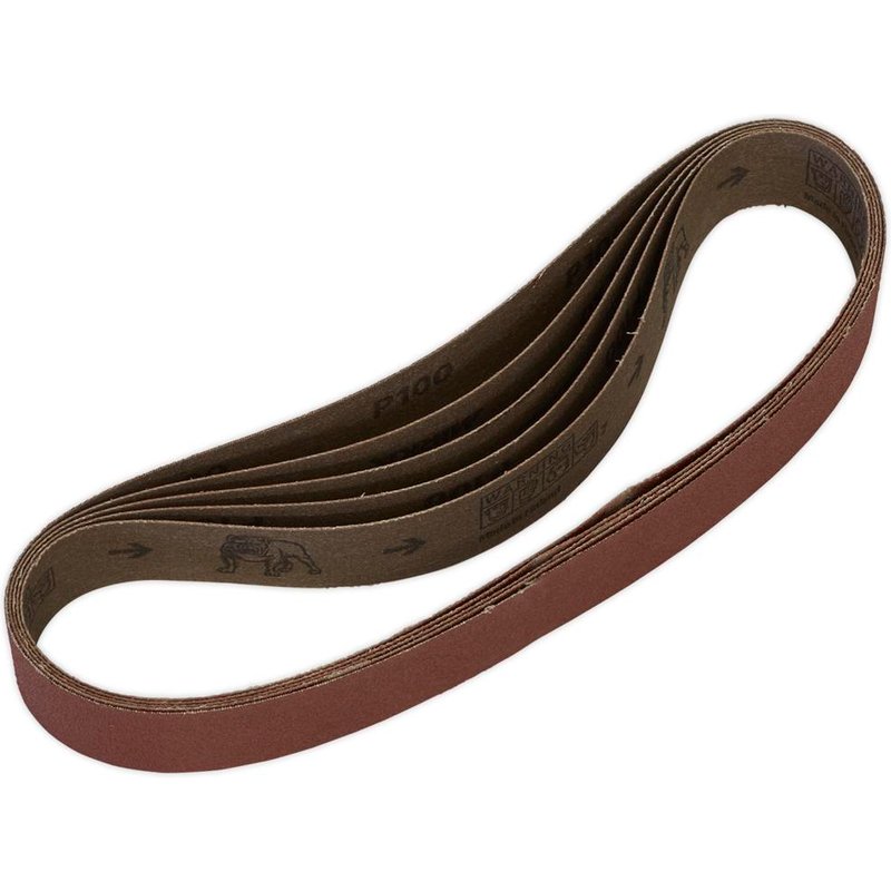 Sealey 30mm x 540mm Sanding Belt 30mm x 540mm 100g Pack of 5