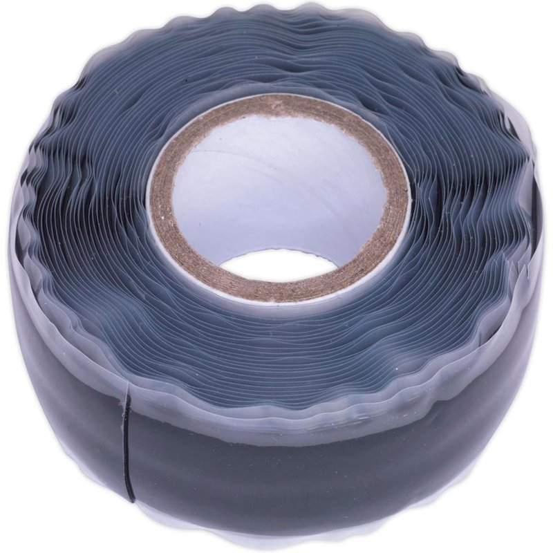 Sealey Silicone Repair Tape Black 25mm 5m