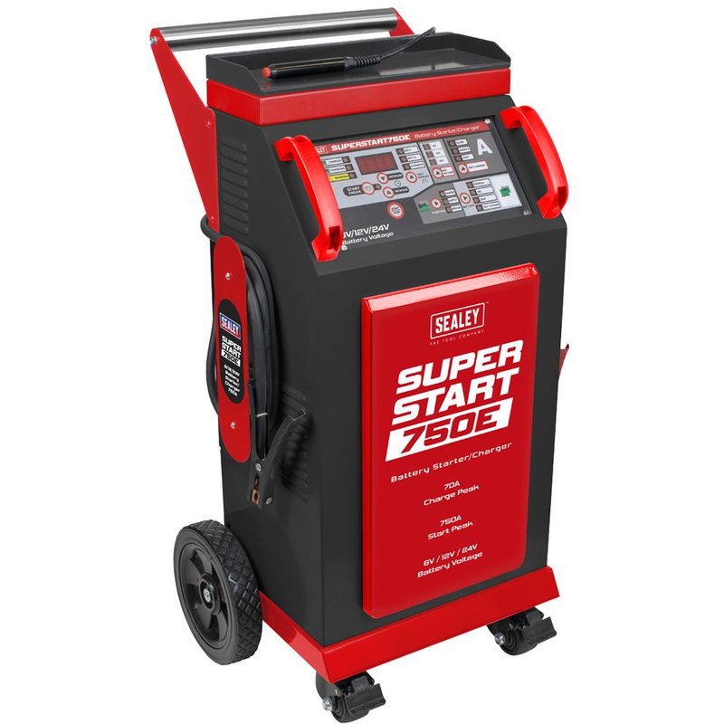 Sealey SUPERSTART750E Battery Starter / Charger 6v, 12v or 24v
