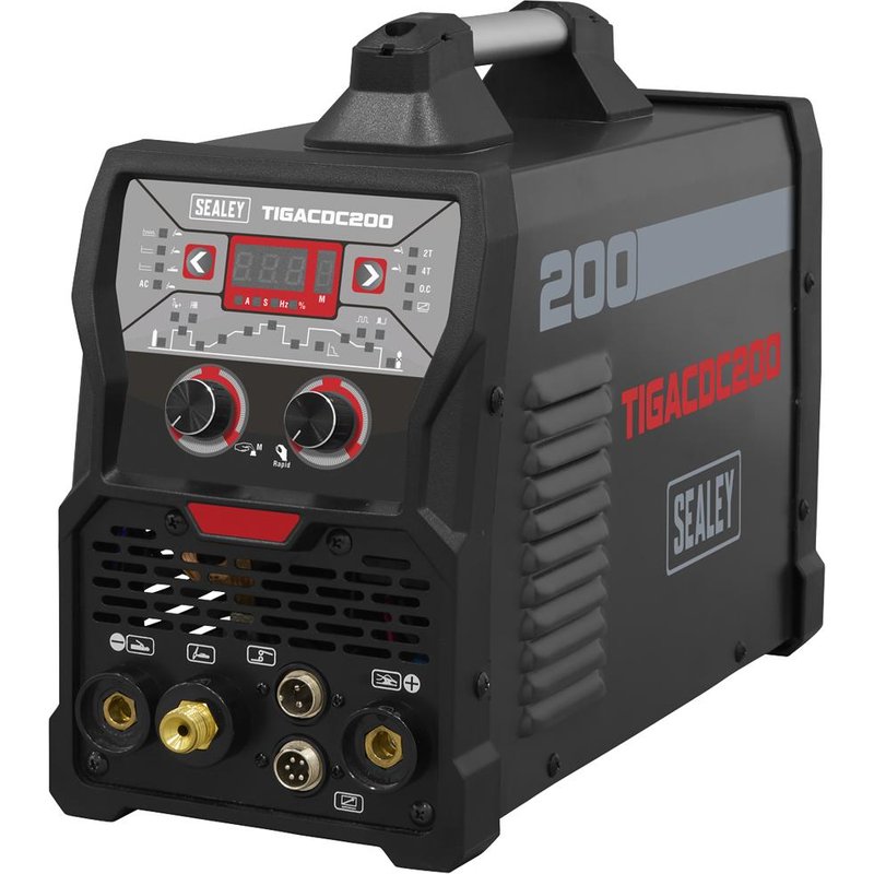 Sealey TIGACDC200 200Amp TIG / MMA AC / DC Pulse Inverter Welder 240v