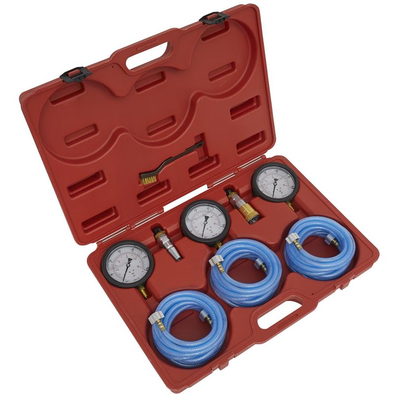 Sealey 3 Piece HGV / LGV Air Brake Test Pressure Gauge Set