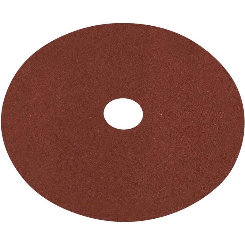 Sealey Aluminium Oxide Fibre Backed Sanding Disc 100mm 60g Pack of 25