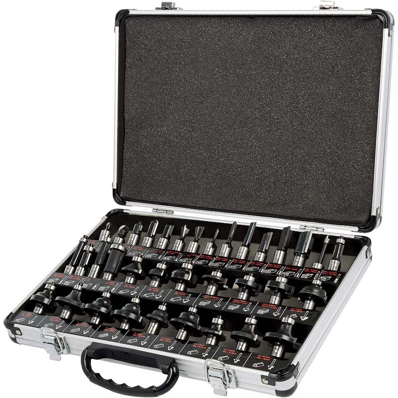 Trend SET/SS35X1/2TC TCT Router Cutter Set, 35 Piece SET/SS35X1/2TC