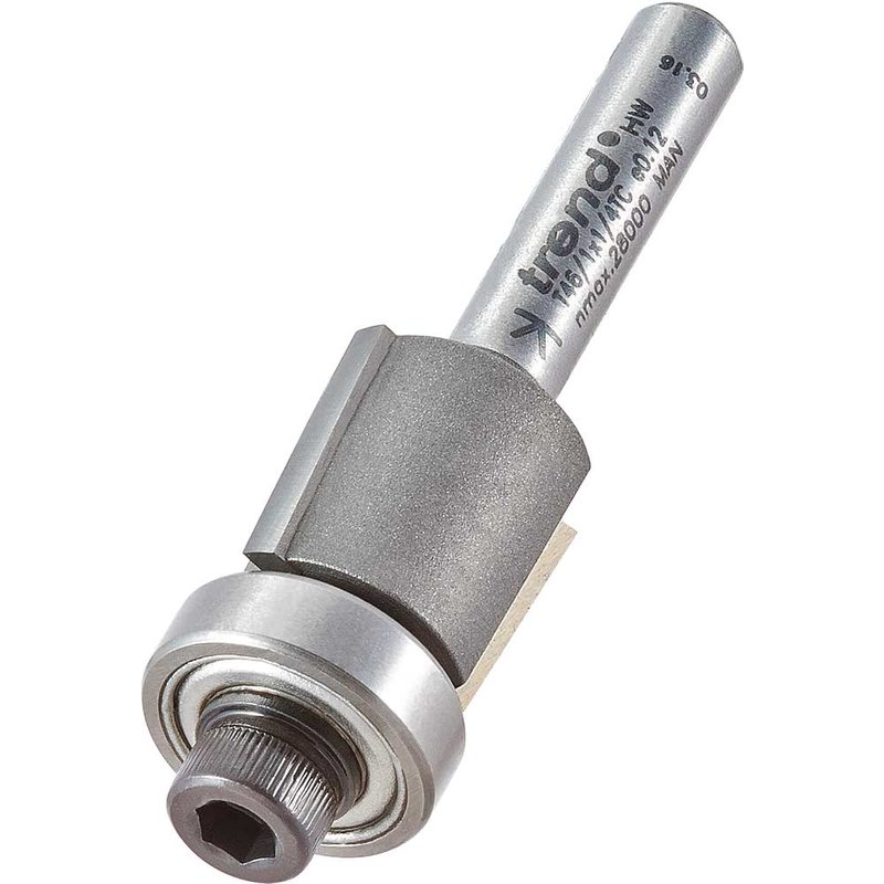 Trend Bearing Guided Trimmer Router Cutter for Veneer 16mm 13mm 1/4"