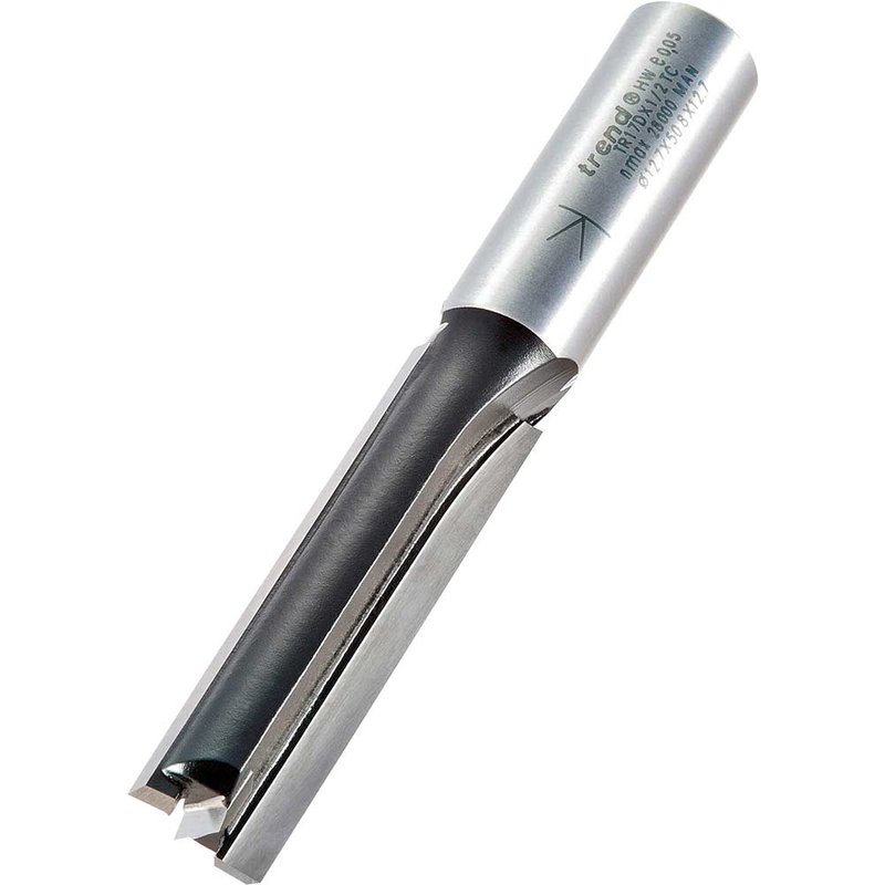 Trend TR17D x 1/2 TCT Two Flute Workshop Cutter Long Shank 12.7 x 50mm TR17DX1/2TC