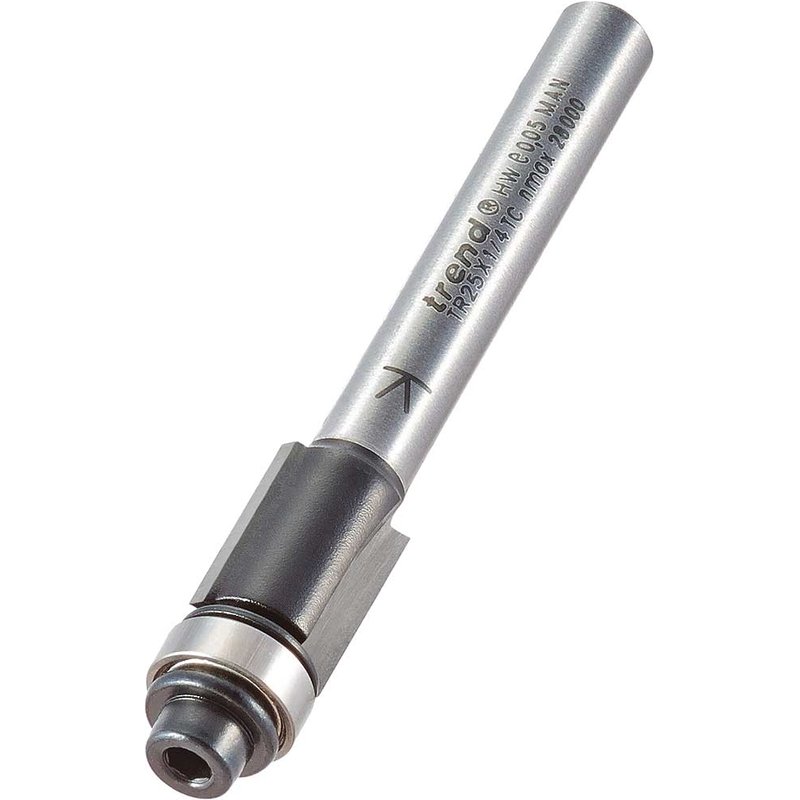 Trend TRADE Bearing Guided Trimmer Router Cutter 9.5mm 12.7mm 1/4"