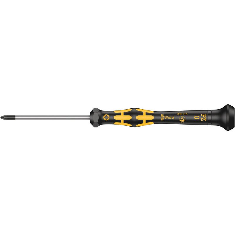 Wera Kraftform 1555 Pozi Micro ESD Screwdriver PZ0 60mm