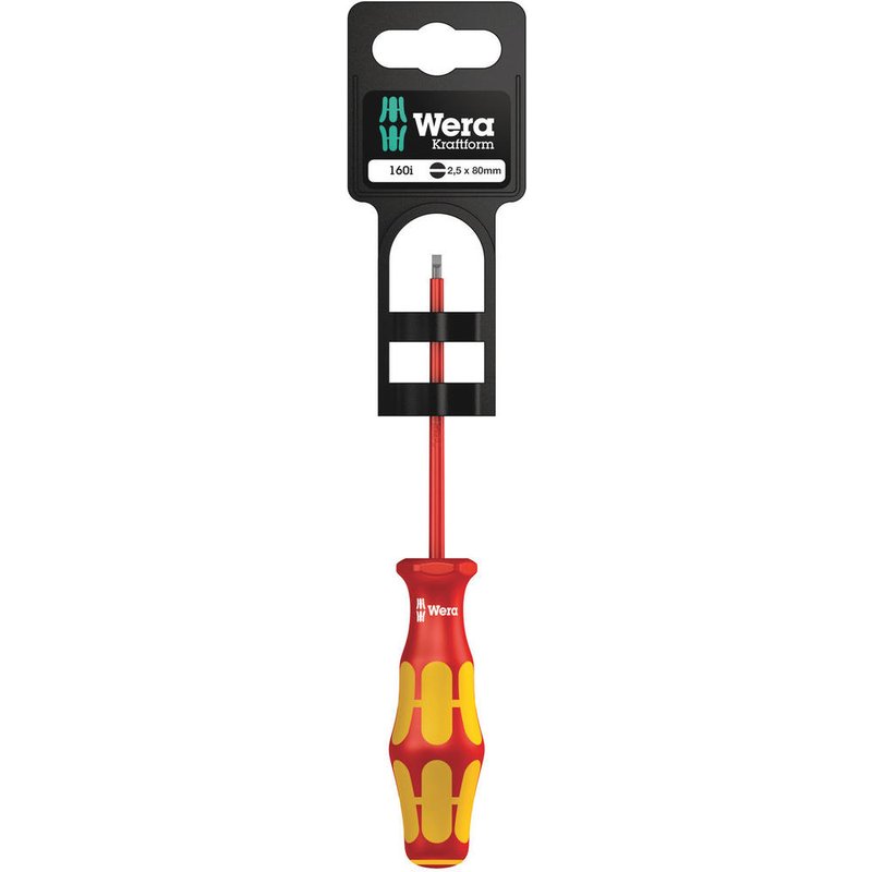 Wera 160 i SB VDE Kraftform Plus Slotted Screwdriver 3.5mm 100mm