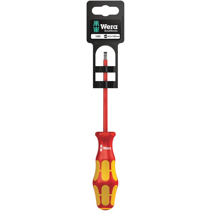 Wera 160 i SB VDE Kraftform Plus Slotted Screwdriver 3.5mm 100mm