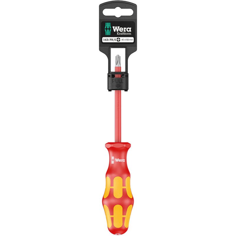 Wera 162 i PH/S SB VDE Kraftform Plus Screwdriver MOD2 100mm