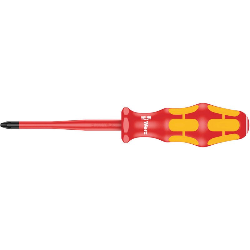Wera Kraftform Plus 162IS VDE Insulated Slimline Phillips Screwdriver PH2 100mm