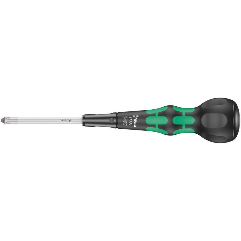 Wera 1855 Kraftform Ball Grip Pozi Screwdriver PZ2 100mm