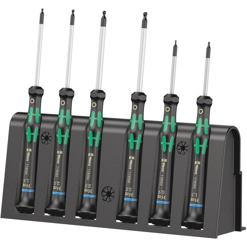 Wera 6 Piece 2052/6 Kraftform Screwdriver Set