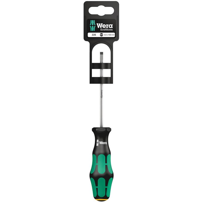 Wera 335 SB Kraftform Plus Slotted Screwdriver 4mm 100mm