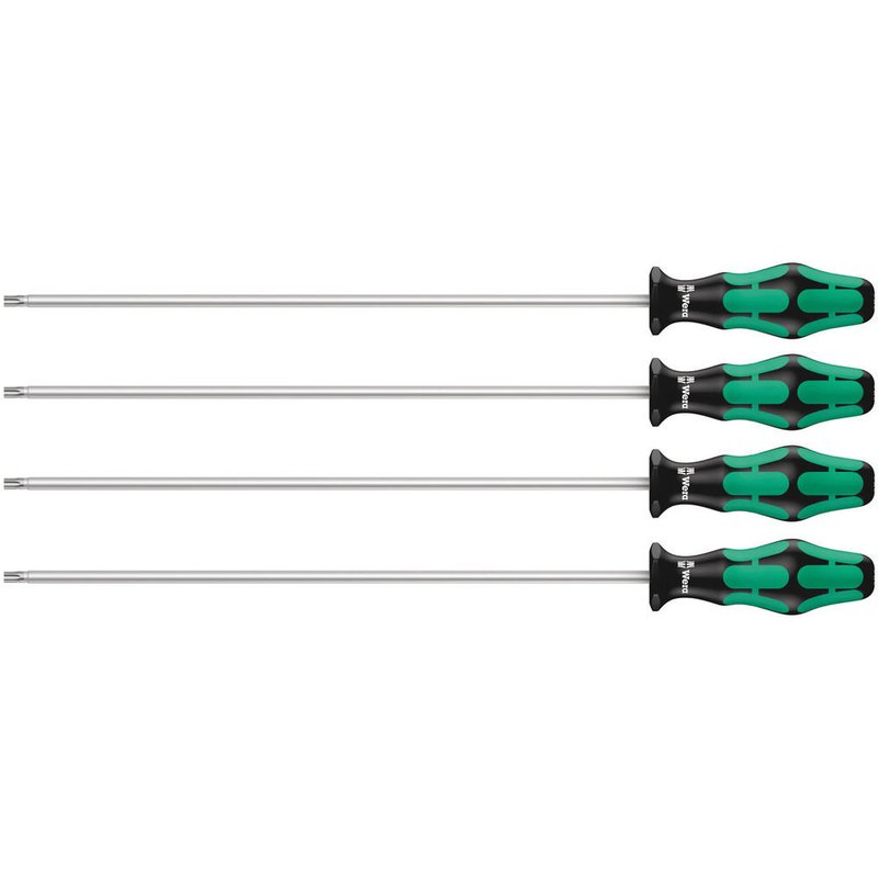 Wera 4 Piece Kraftform Plus 367/4 HF Torx Screwdriver Set